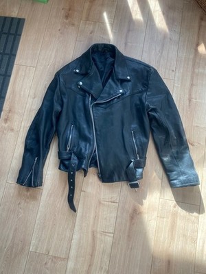 Motorrad-Lederjacke Hein-Gericke-Style 58 XL schwarz Länge(ohne Kragen):67