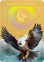 2025 Samoa 24K 999 Gold Coin American Bald Eagle USA Hologram Color Wildlife WWF