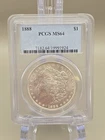 1888 Morgan Silver Dollar $1 - PCGS MS64