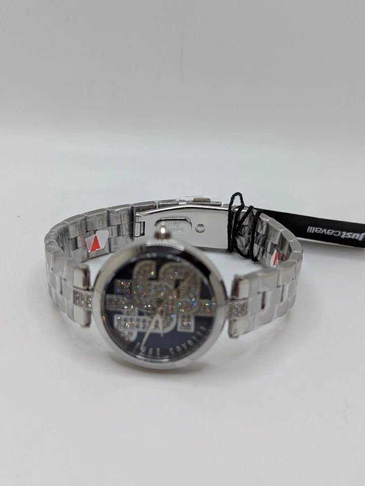 Just Cavalli 女士蓝色表盘银色表带手链腕表 JC1L241M0045 — 第 2/4 张图片