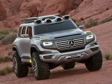 Cars mercedes trucks suv concept Desk Mat Stitched