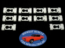 85-96 NOS Cadillac Body Side Belt Vinyl Top Trim Molding Moulding Clips 10pc M