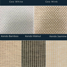 Weave Effect Vertical Blind Samples Bamboo Style Design Swatch Blinds Sample