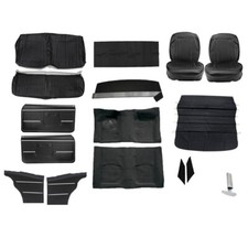 Basic Black Interior Kit 1968 Camaro Coupe Bucket Seats