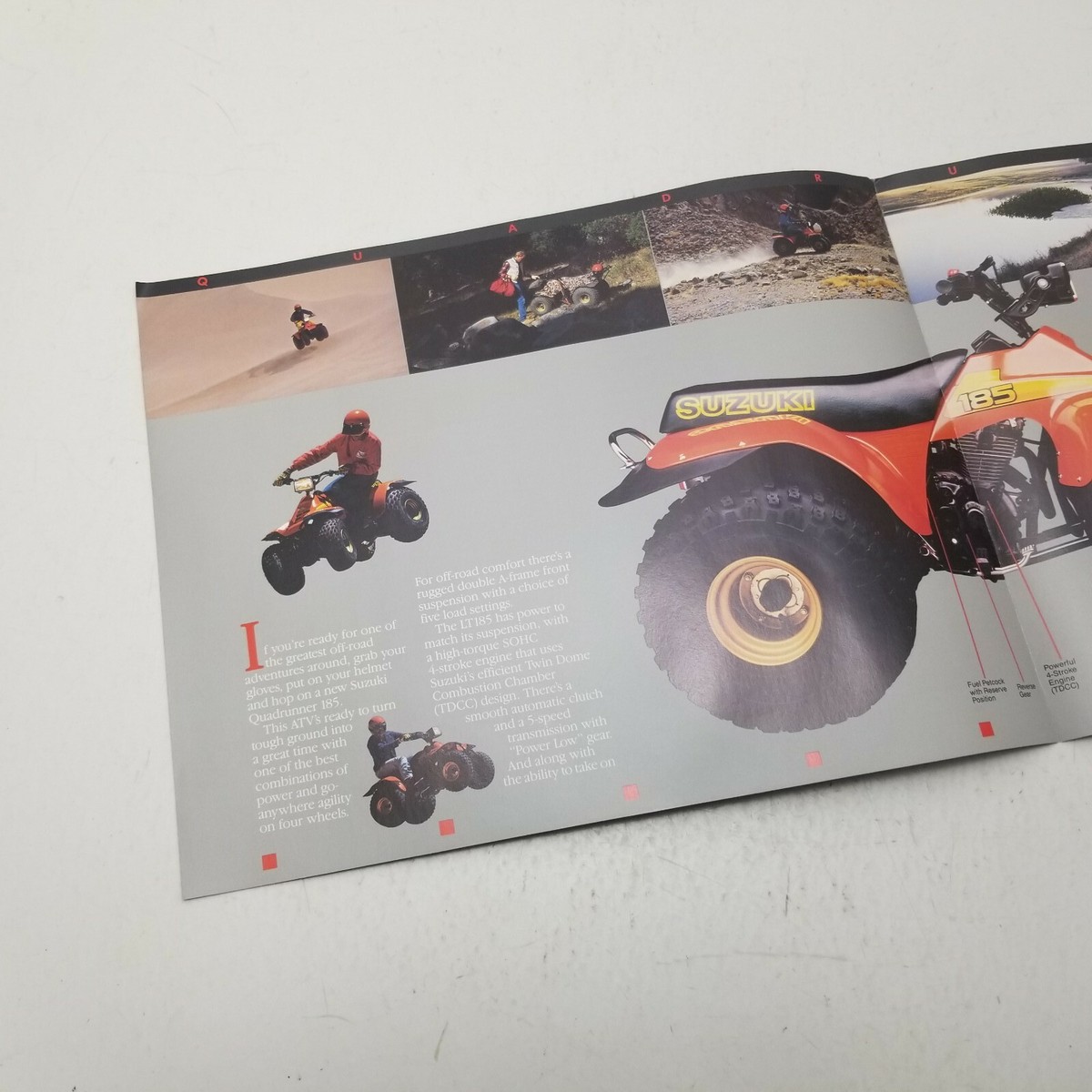 Suzuki LT185 Quadrunner Sales Brochure Advertising 8.5x11 | eBay