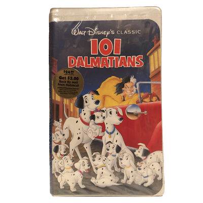 Brand New Factory Sealed 101 Dalmatians Black Diamond Classics 1992 VHS  1263