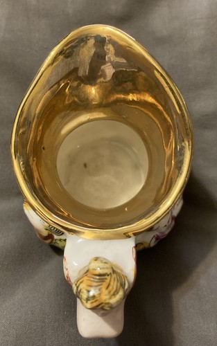 Vintage 1188 Capodimote Italy Creamer Cup - Hand Painted - Gold Painted - Picture 5 of 6