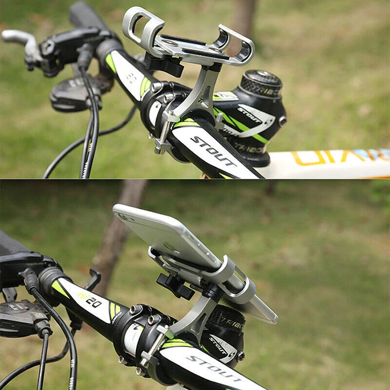 360° Aluminum Motorcycle Bike Bicycle GPS Cell Phone Holder Handlebar Mount LOT - Image 4 of 4