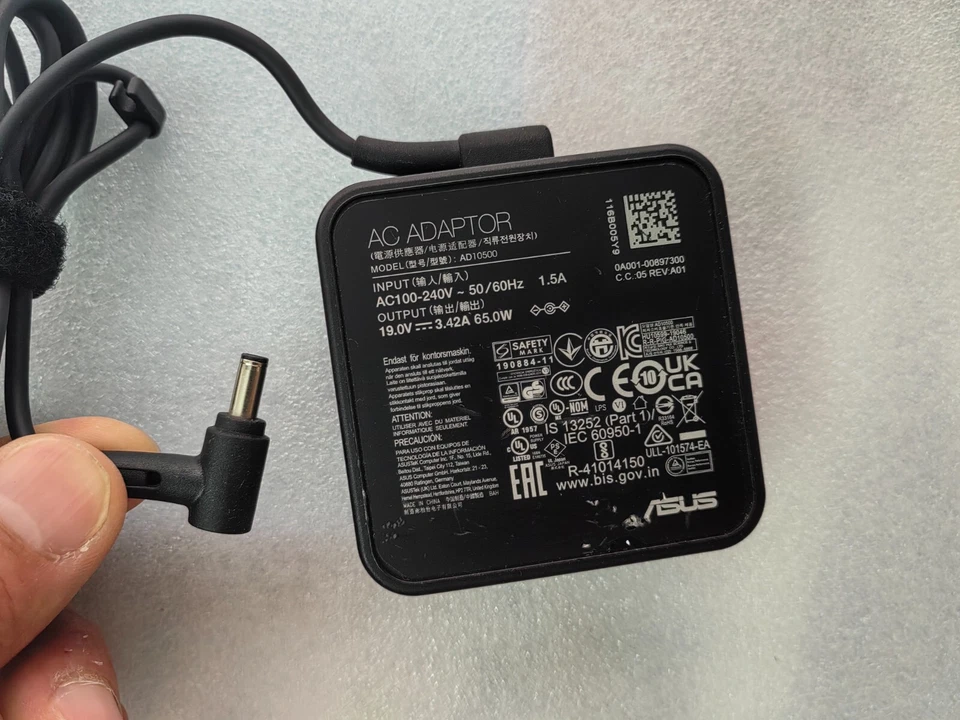 For MSI Modern 14 F13MG 13th Gen 19V 3.42A AD10500 ø4.5 65W ASUS Adapter Genuine - image 3 of 4