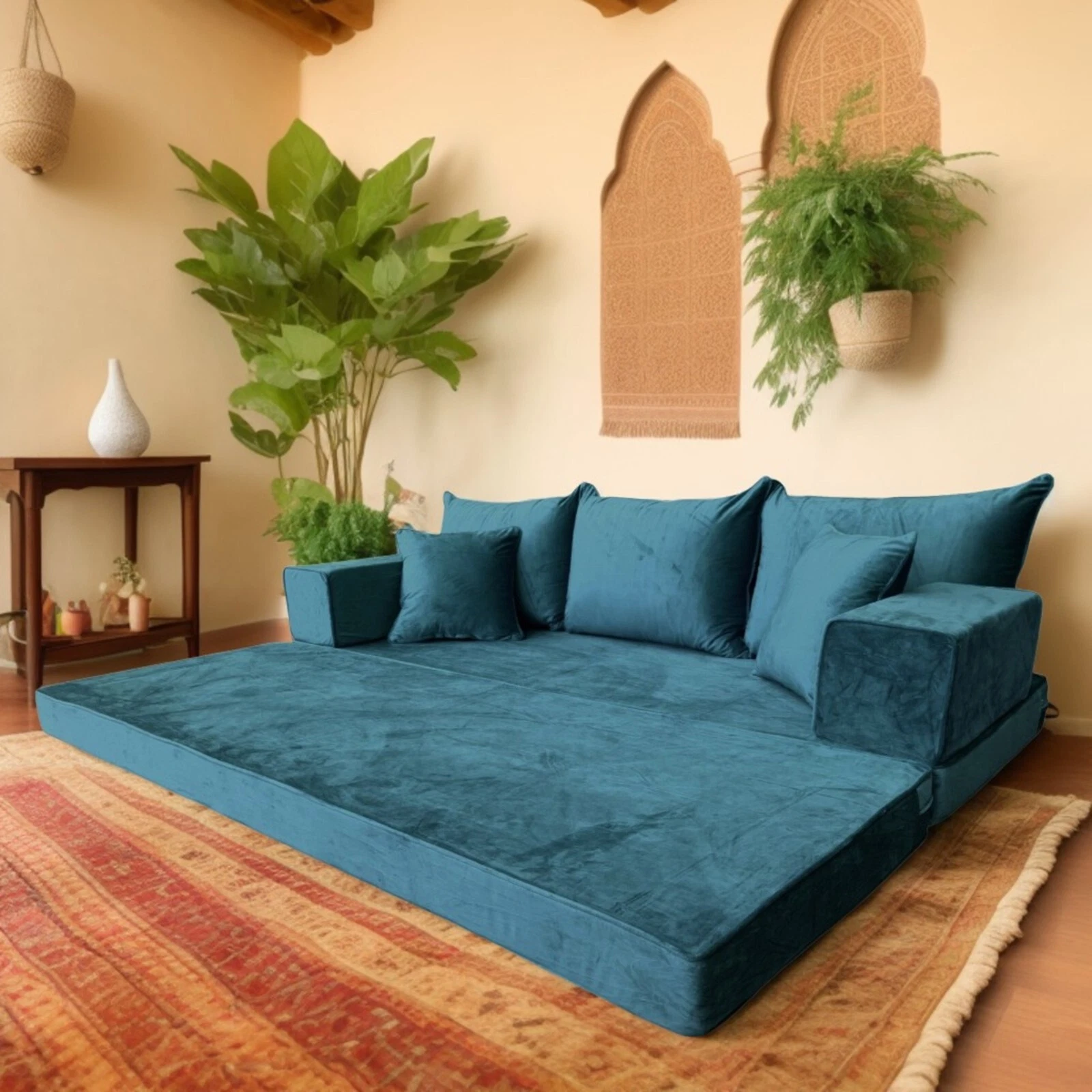 Handmade Green Velvet SOFA Set l Arabic MAJLIS Floor Sofa | Moroccan Style Sofa
Opens in a new windo