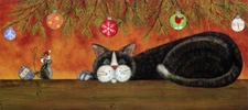 Unexpected Gifts of Kindness Cat LPG Greetings Christmas Card