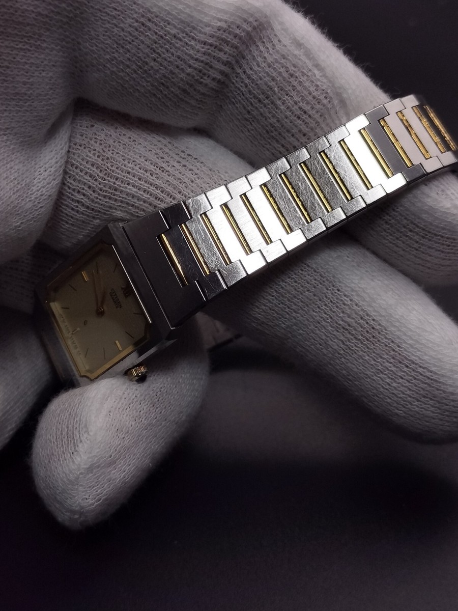 【美品　希少　新品電池】2008 CITIZEN 2200-4-9s7911 Vintage Citizen Quartz Ladies Square Watch Battery Replaced