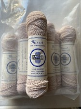 Lot Of 8 Minuet Hacker Yarn 100 Virgin Wool Rose Beige