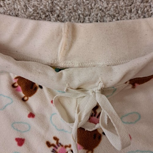 Jerry Leigh Entertainment Just Jimmy Girls S White Pink Teddy Bear Pajama Pants - Picture 9 of 23