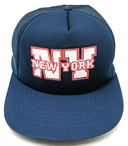 NEW YORK NEW YORK hat vintage blue 