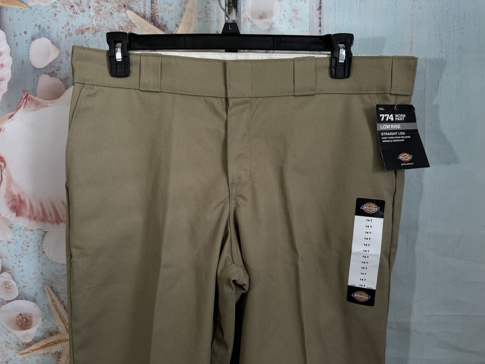 Dickies Women's Original 774 Work Pant Size 14T Tall Khaki New eBay
