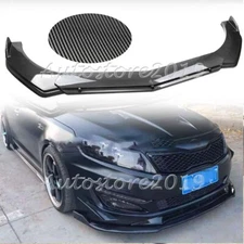 For Kia Optima 2010-2020 Carbon Fiber Front Bumper Lip Spoiler Splitter Body Kit