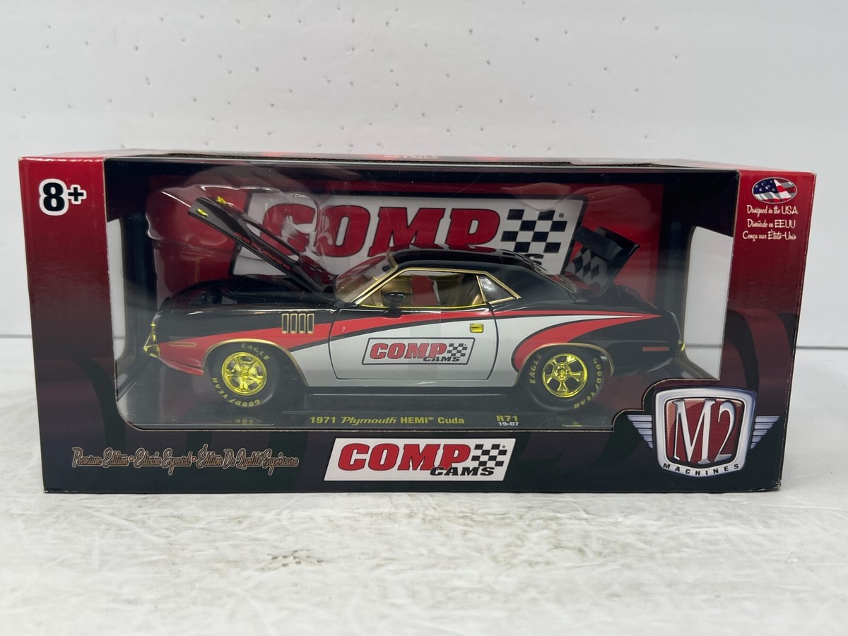 M2 Machines Comp Cams 1971 Plymouth HEMI Cuda CHASE 1:24 Diecast