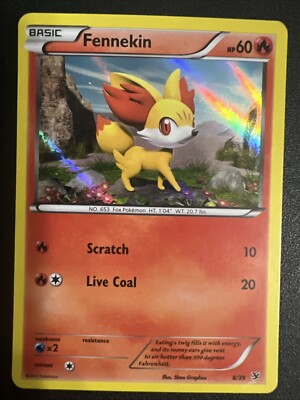 fennekin pokemon card price Fennekin Common Card Type 2013 Fennekin 8/39 Pokemon Holo