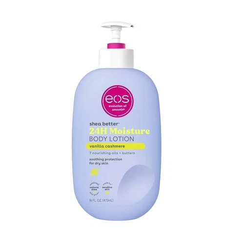 eos Shea Better Body Lotion- Vanilla Cashmere 24-Hour Moisture Skin Care Light