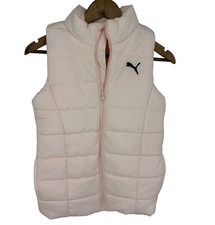 Puma Way 1 Girls Puffer Vest Jacket Light Peach/Pink Color Size M