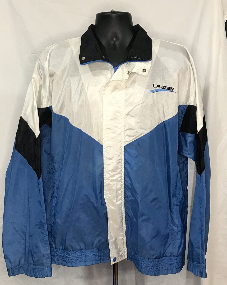 Vintage LA GEAR Spell Out Color Block Windbreaker Track