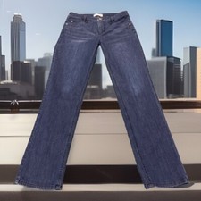 J Jill Jeans Size Women 2 Smooth Fit Straight Leg High Rise Stretch Dark Wash