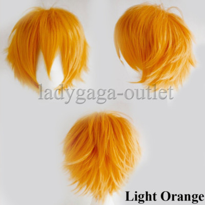 Cute Short Anime Wig Fluffy Straight Cosplay Party Costume Full Wig Women Mens #