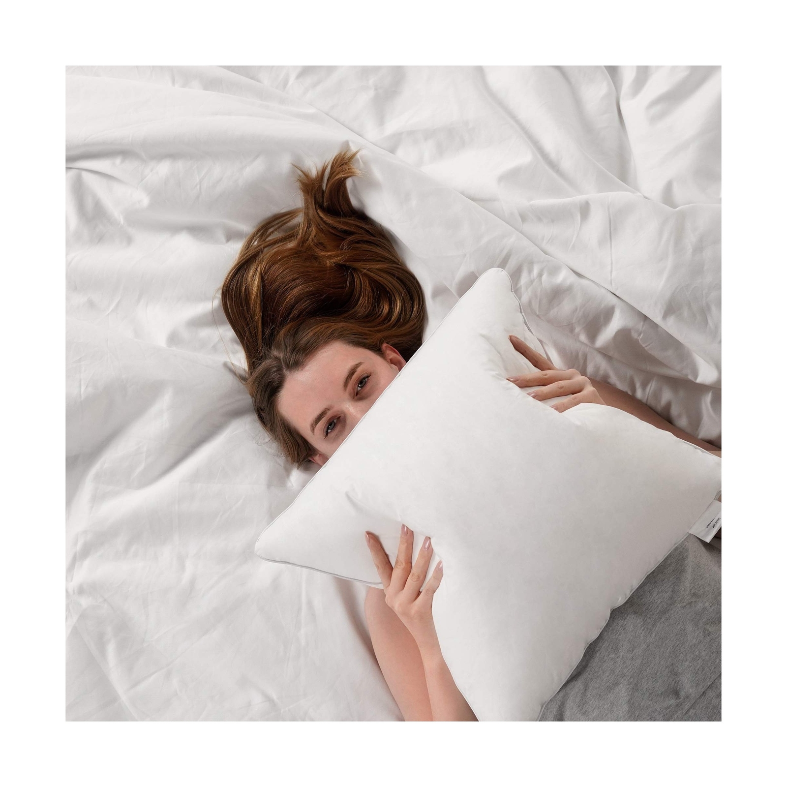 Oubonun 20 x 20 Pillow Inserts (Set of 2) - Throw Pillow Inserts with 100% Co...