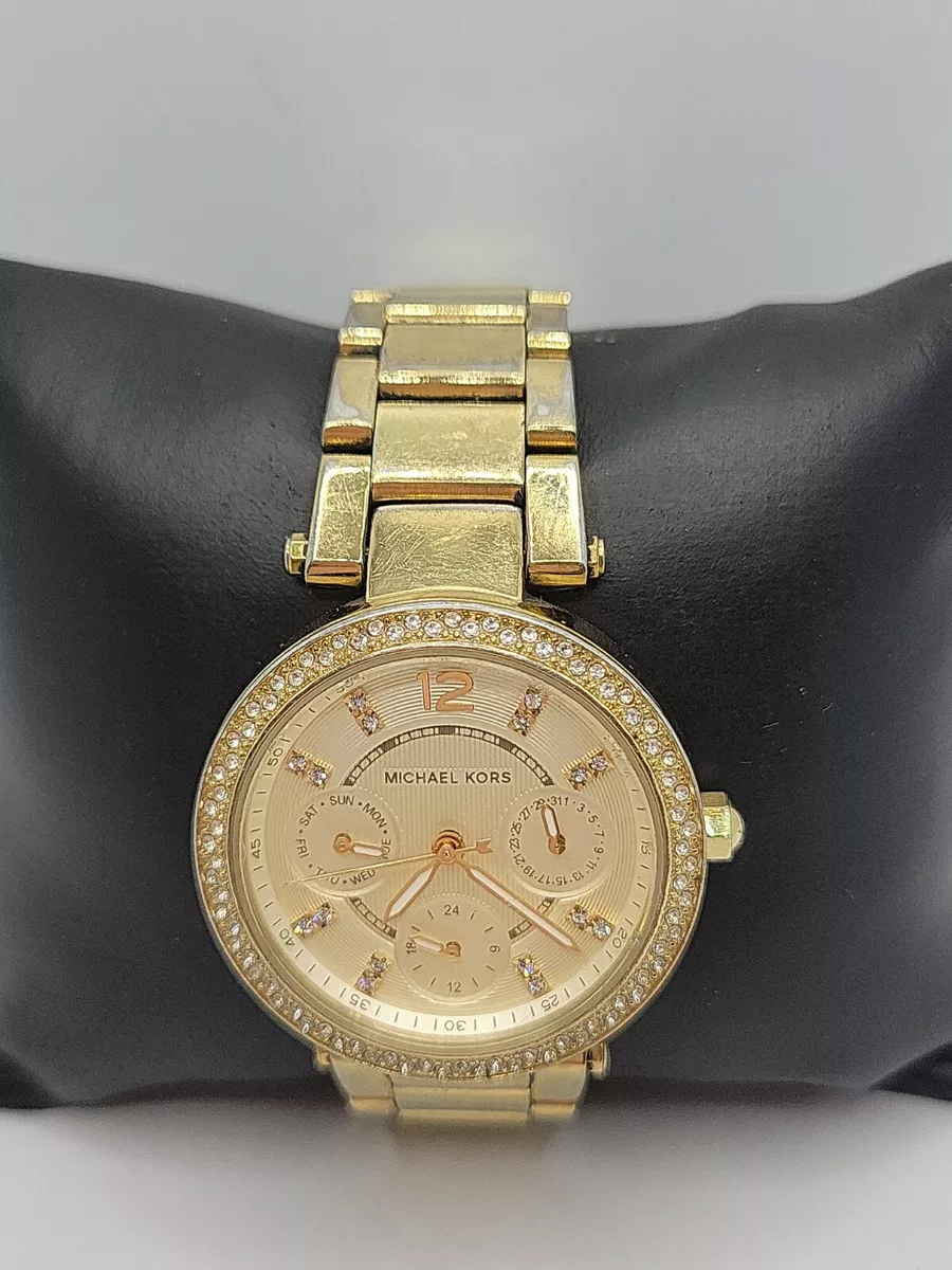 Michael kors mini best sale parker watch silver