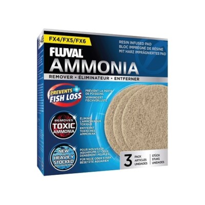 Fluval FX4 FX5 FX6 Ammonia Remover Pads   3 Pack   Chemical & Mechanical Filter