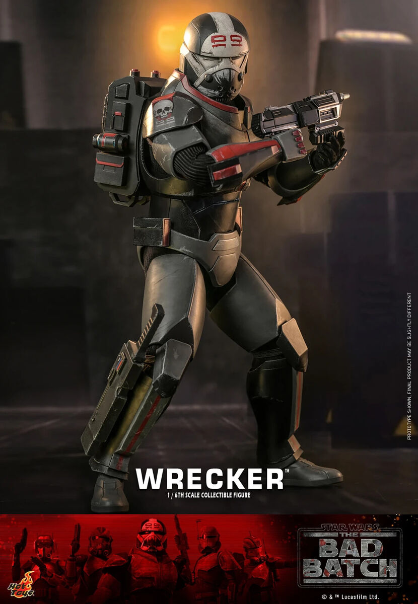 1/6 Scale Star Wars The Bad Batch Wrecker Figure Hot Toys 1/6 Scale Star Wars The Bad Batch Wrecker Figure Hot Toys