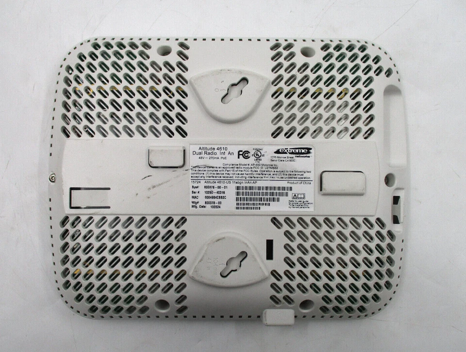 Extreme Networks Altitude 4610-US Internal Antenna Wireless Access Point 15724 - Image 3 of 4