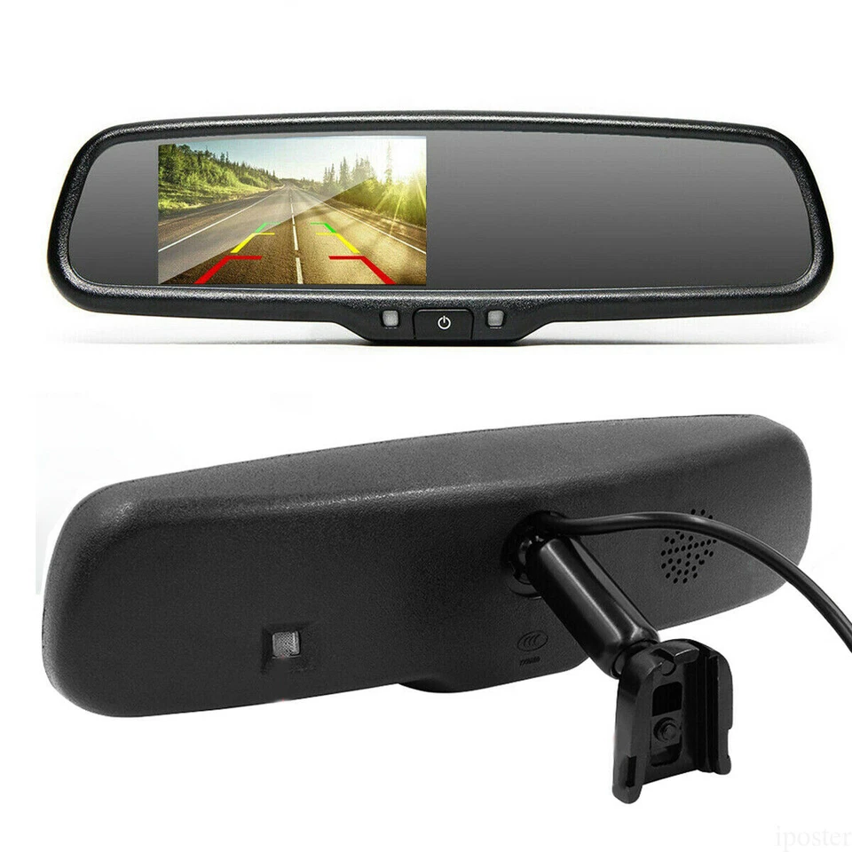Reverse Backup Camera + Replacement Rear Mirror Monitor for Ford Transit Connect - Image 2 of 4