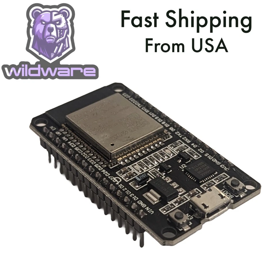 ESP-WROOM-32 ESP32 WIFI Dual-core CPU Development Board 2.4GHz and Bluetooth USB - Image 4 of 4