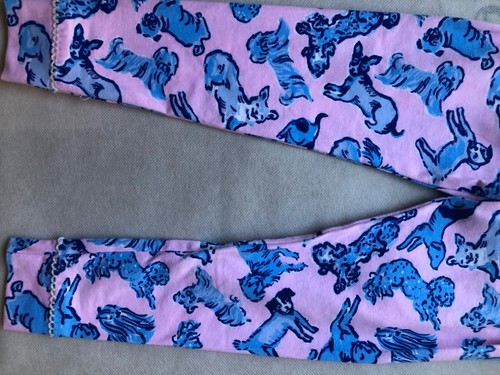 NEW Lilly Pulitzer Girl Sammy Pajamas Ruff Night Dogs Pink Zanzibar Blue 8 12 14 - Picture 18 of 54