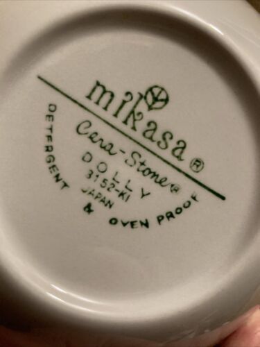 Mikasa Dolly Cereal Bowl Cera-Stone MCM Retro 6.5 in Yellow 70s Lot 8 - Picture 9 of 12