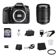 Canon EOS 80D Digital SLR Camera with 18-135mm Lens 32GB Full Kit