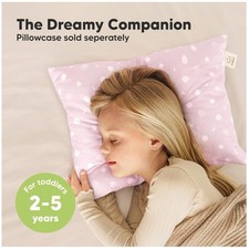2-Pack Organic Cotton Toddler Pillows - Soft Sleep Support