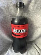 Share a Coke with   Laura    2025 Personalized Gift Coca Cola Bottle 20oz Zero
