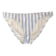 Gibson Latimer NWT Full Coverage High Rise Blue White Stripe Bikini Bottom XL