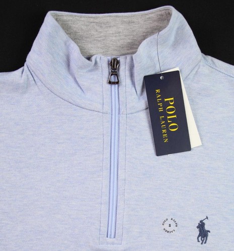 Polo Ralph Lauren Mens 1/4 Zip S Sweatshirt Pullover Long Sleeve Blue $125 NEW - Picture 2 of 8