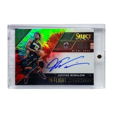 PANINI NBA card SELECT PRIZM JUSTISE WINSLOW HEAT 21/25 #14 Used, Free Shipping