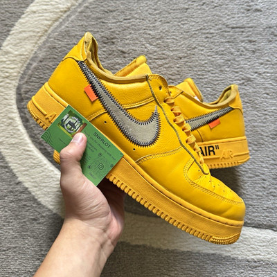 Size 9.5 - Nike Air Force 1 Low Off White ICA Used No Box Rare 100% Authentic  