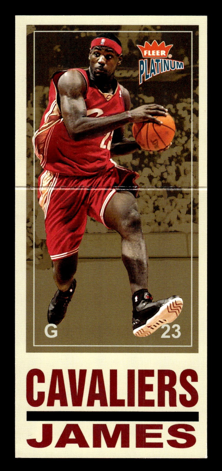 2003-04 Fleer Platinum #7 BS LeBron James Big Signs