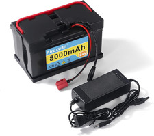 24V 8Ah Lithium Battery for Kids Ride-On Cars  Power Wheels, 25A BMS, 2A Charge