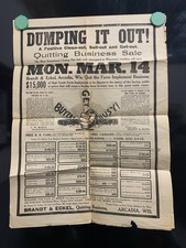 Arcadia, Wisconsin, WI - Brandt & Eckel Quitting Business Sale - Large Mailer