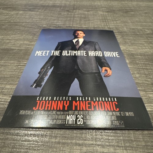 JOHNNY MNEMONIC/Keanu Reeves-Media Advanced Release postcard - Picture 2 of 7