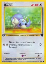 Dratini 53/82 Common Team Rocket 1st Edition Non Holo Pokémon Card