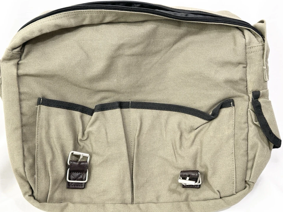 Bolso Bandolera Sierra Club Lona Bandolera Vintage Verde Usado en Excelente Condición Foto 3 de 4